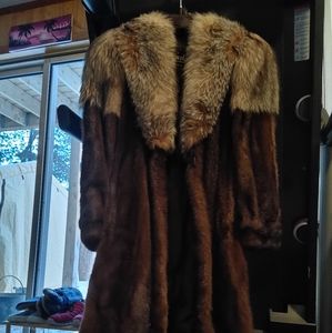 Saks Fifth Ave luxury fur coat
